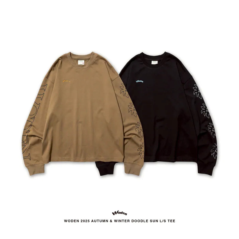 WODEN 2025 Autumn & Winter 034 Doodle Sun L/S Tee