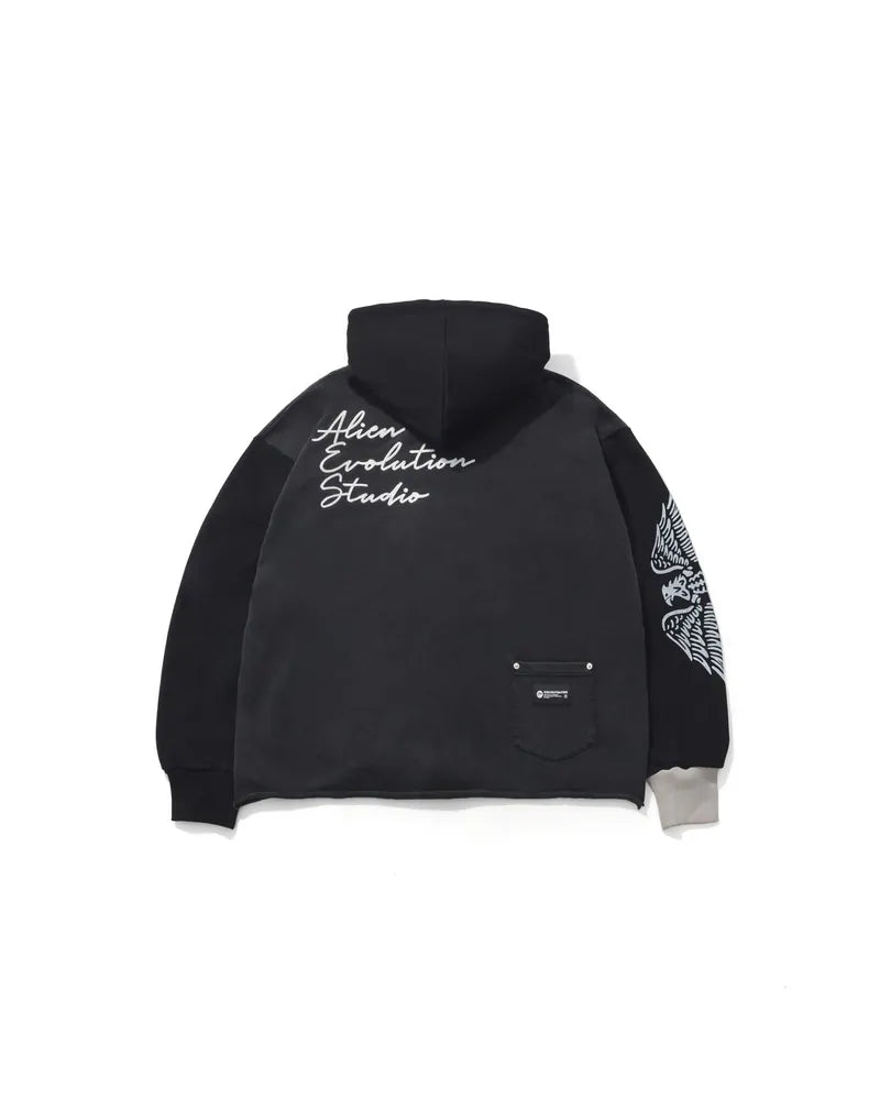 AES Bald Eagle Washed Zip Up Hoodie