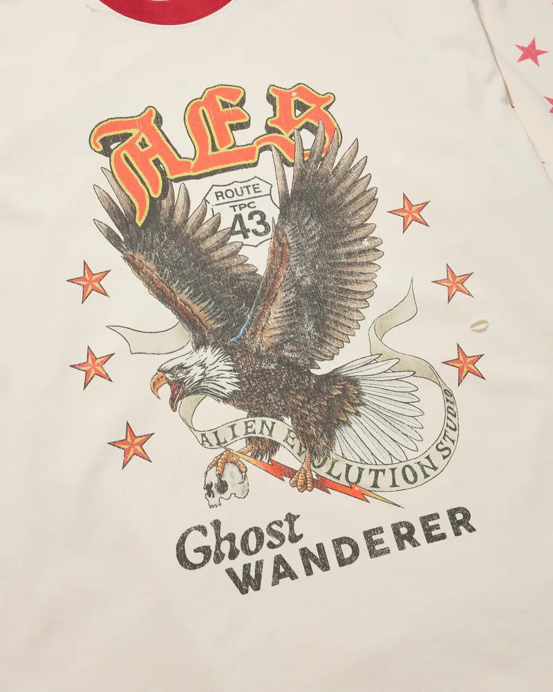 AES Half-Sleeve Bald Eagle Vintage Oversize Tee