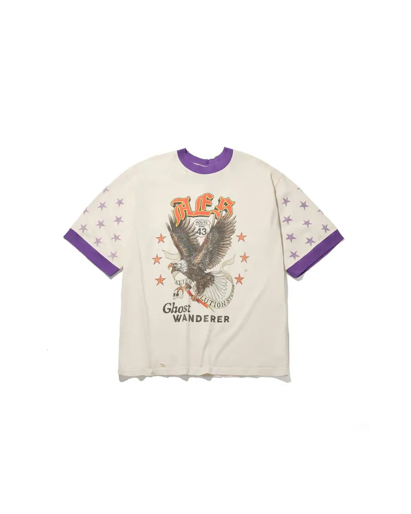 AES Half-Sleeve Bald Eagle Vintage Oversize Tee