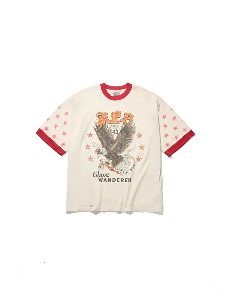 AES Half-Sleeve Bald Eagle Vintage Oversize Tee