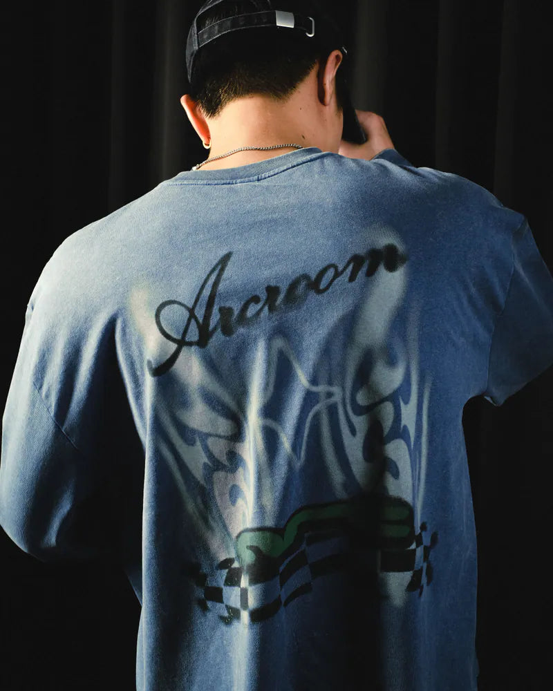 ARC STARTING LINE L/S TEE - BLUE