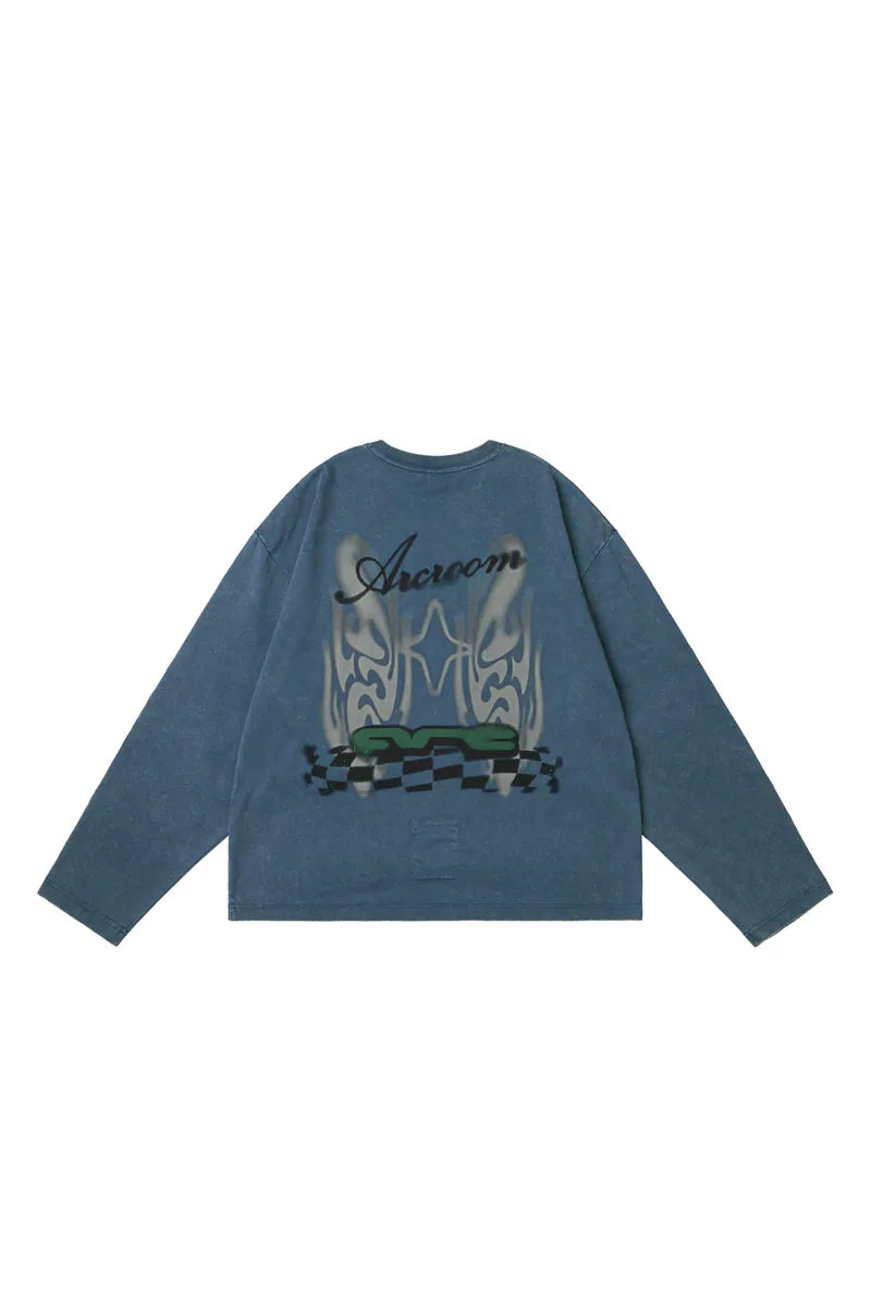 ARC STARTING LINE L/S TEE - BLUE