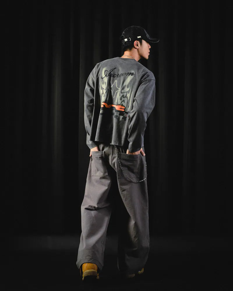 ARC STARTING LINE L/S TEE - GREY