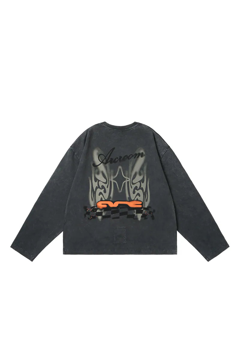 ARC STARTING LINE L/S TEE - GREY