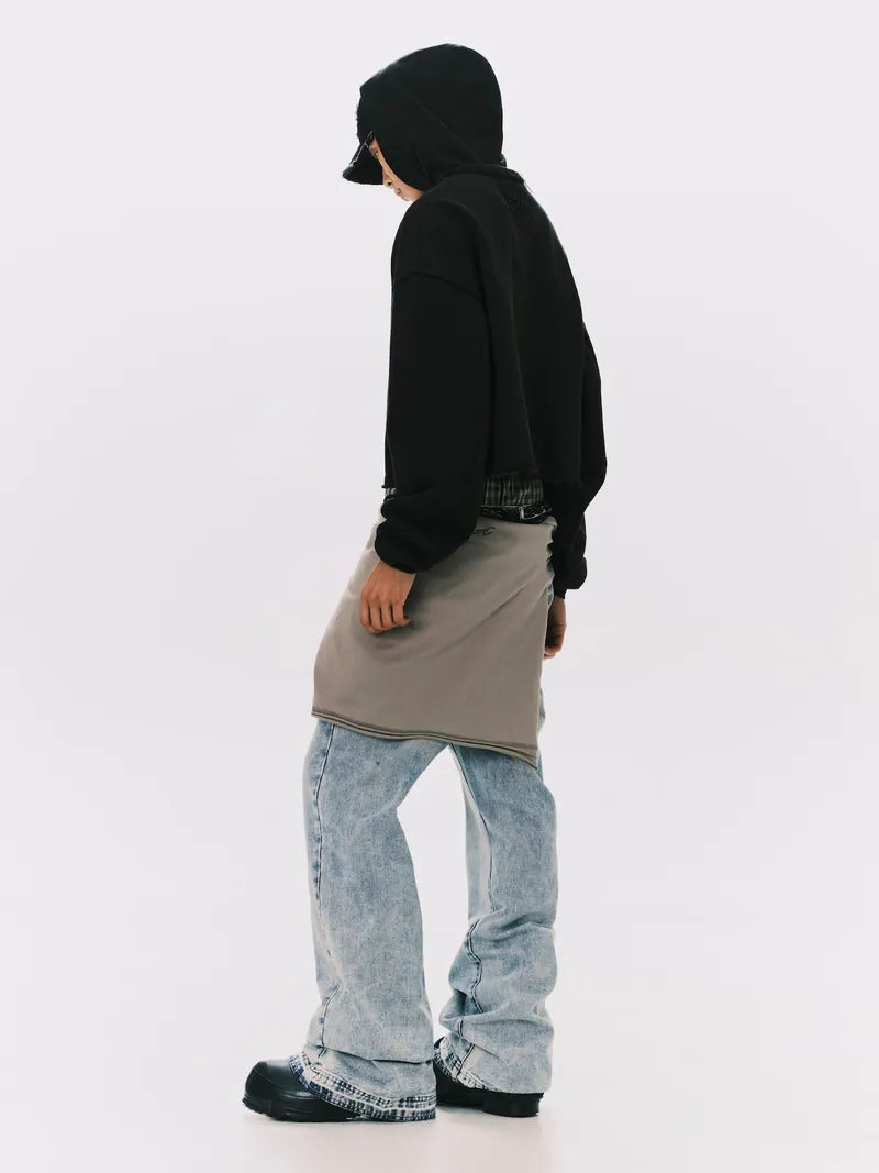 ANOWHEREMAN Boxy Raw Edge Hoodie