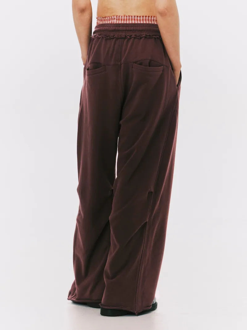 ANOWHEREMAN Wide Leg Sweat Pants