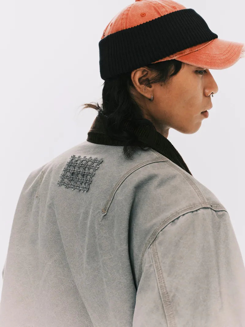 ANOWHEREMAN Washed Work Jacket