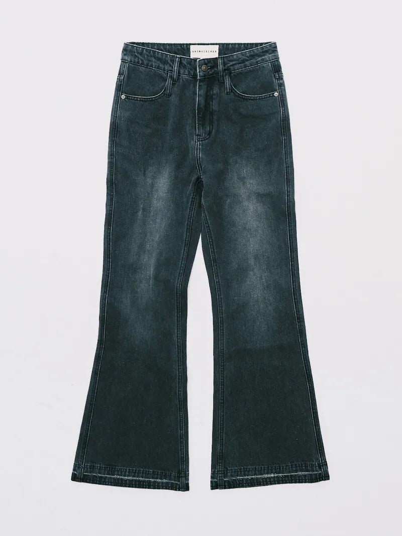 ANOWHEREMAN Boot Cut Denim Jeans