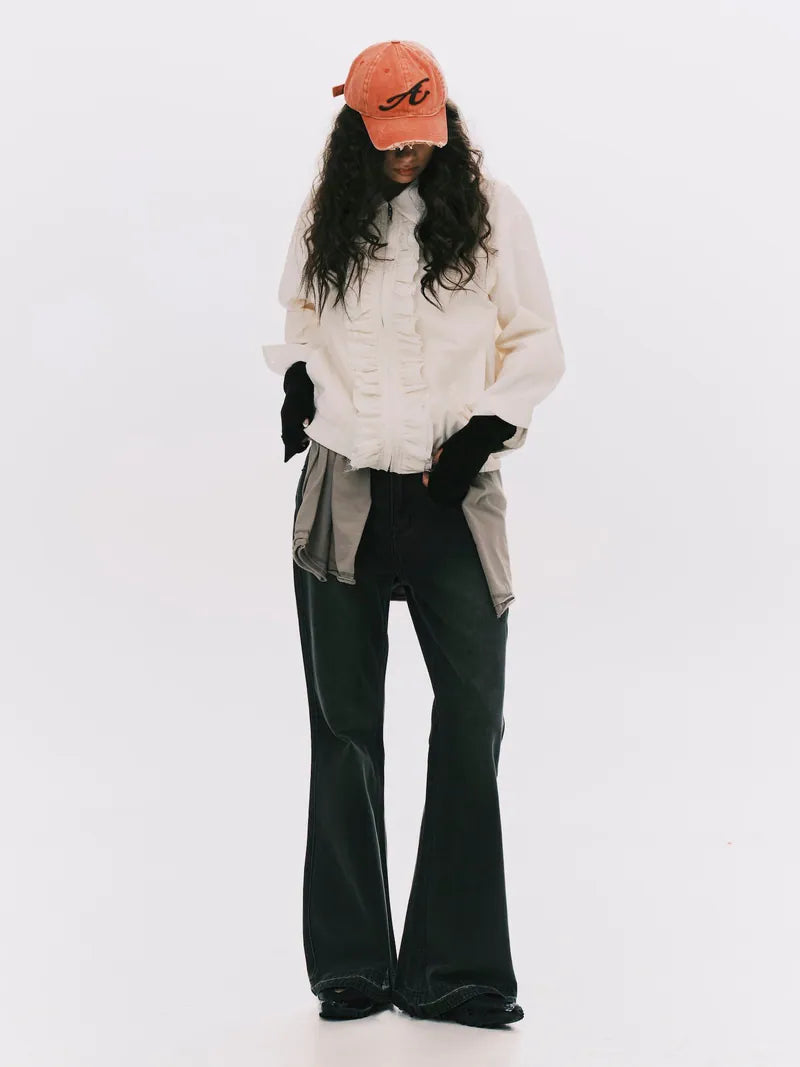 ANOWHEREMAN Frills Jacket