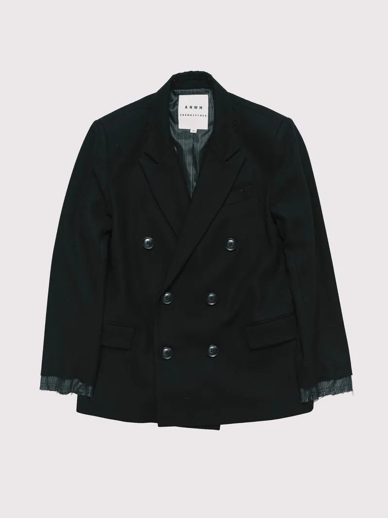 ANOWHEREMAN Double Breasted Suit Jacket