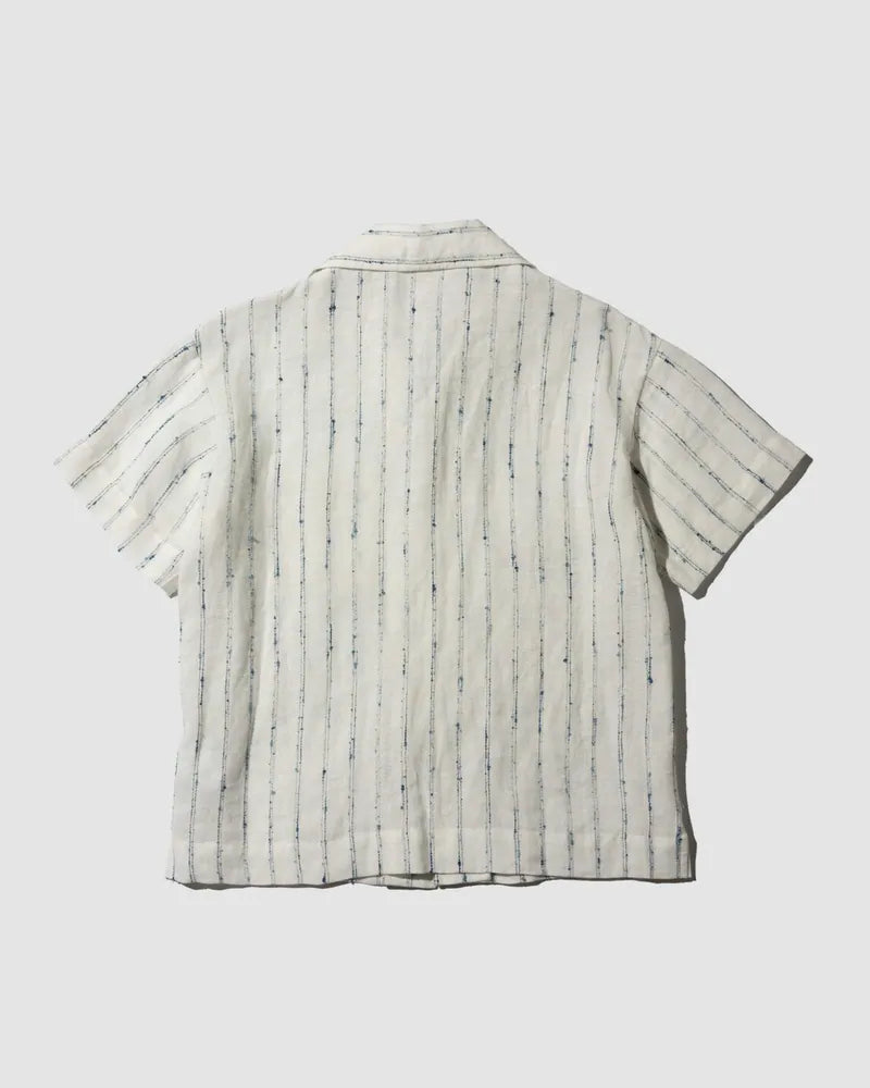 YANGI Pinstripe Jacquard Cabana Shirt