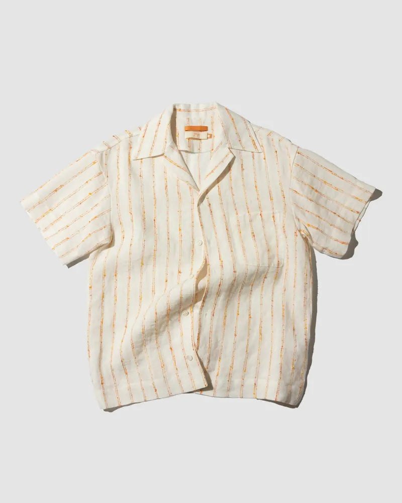 YANGI Pinstripe Jacquard Cabana Shirt