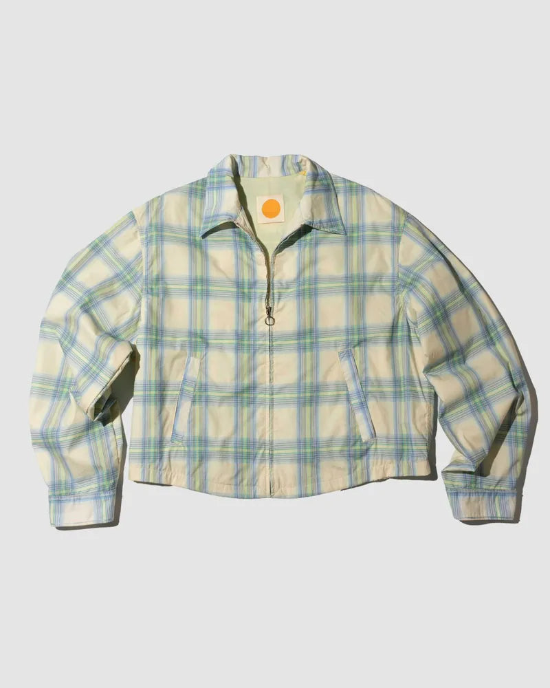 YANGI Plaid Zip Jacket