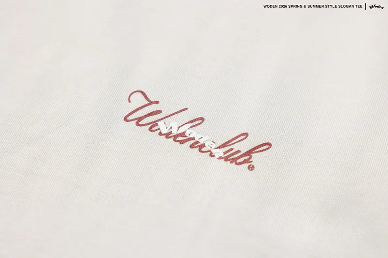 WODEN 2026 Spring & Summer 009 Style Slogan Tee