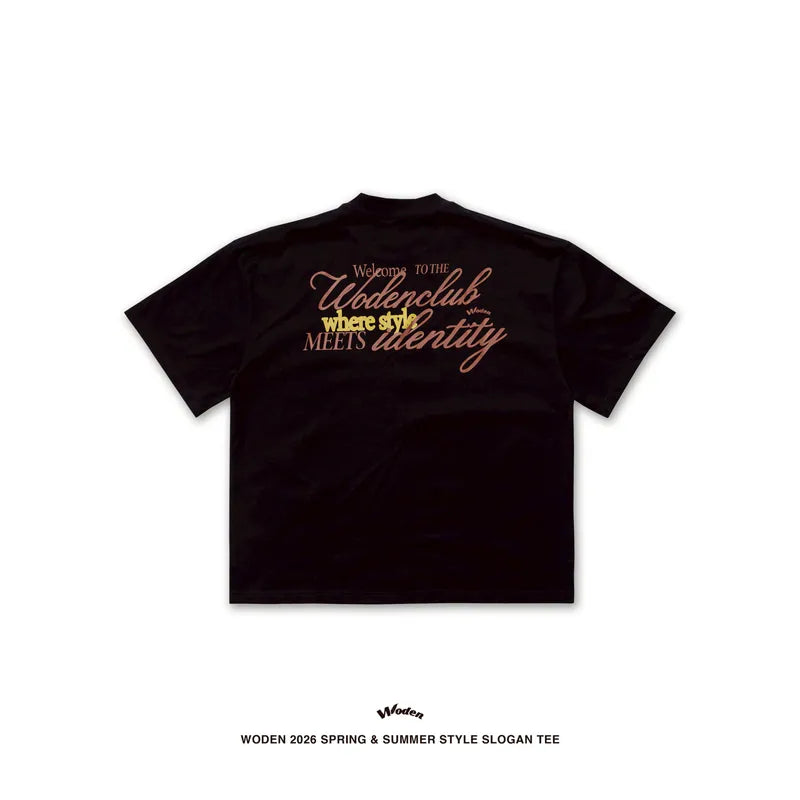 WODEN 2026 Spring & Summer 009 Style Slogan Tee