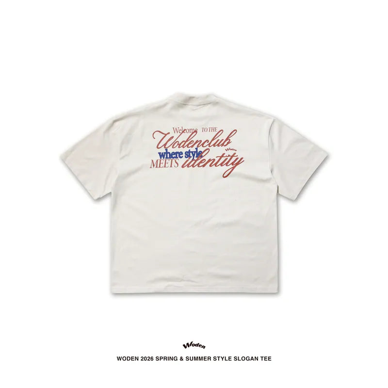 WODEN 2026 Spring & Summer 009 Style Slogan Tee