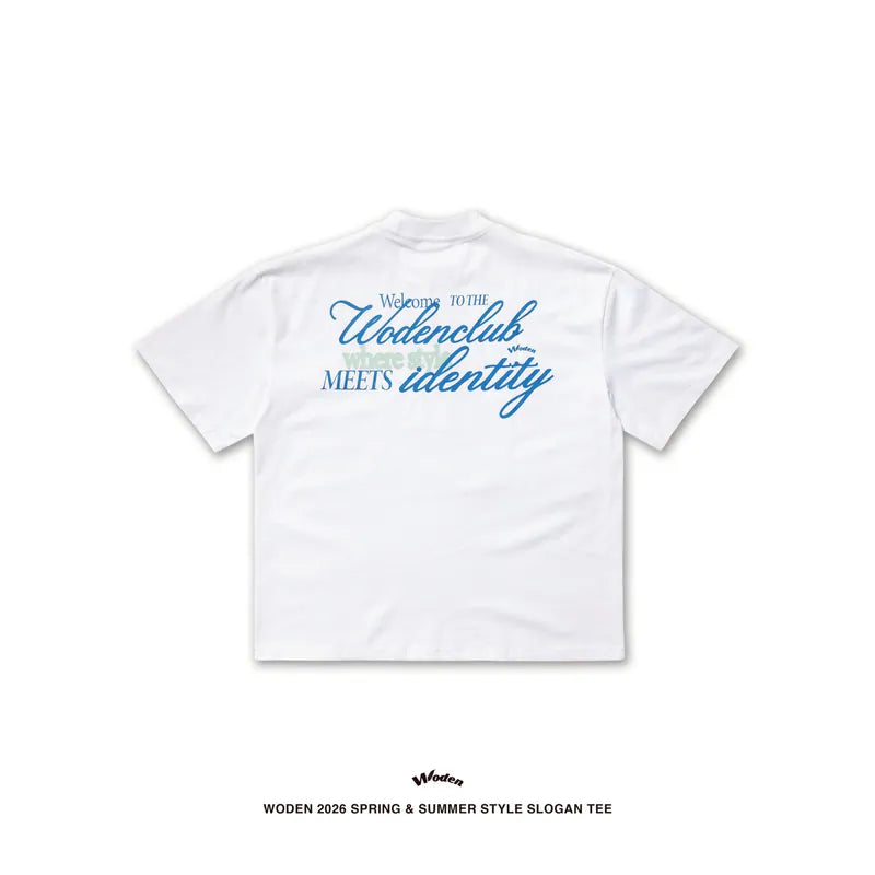 WODEN 2026 Spring & Summer 009 Style Slogan Tee