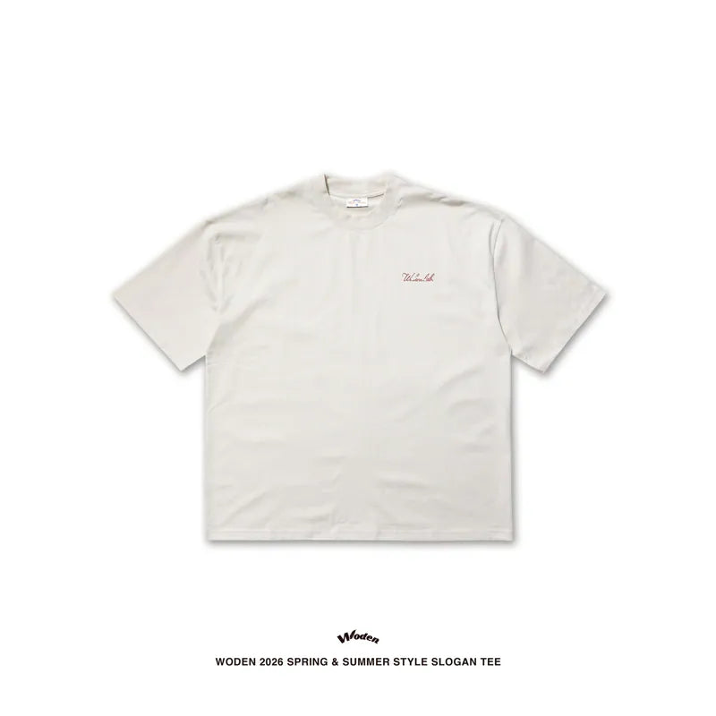 WODEN 2026 Spring & Summer 009 Style Slogan Tee