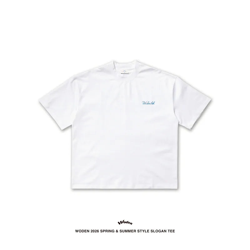 WODEN 2026 Spring & Summer 009 Style Slogan Tee