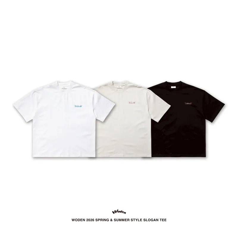 WODEN 2026 Spring & Summer 009 Style Slogan Tee