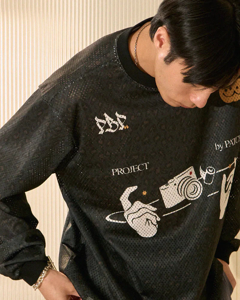 P.B.P - LEOPARD JERSEY - DARK GRAY