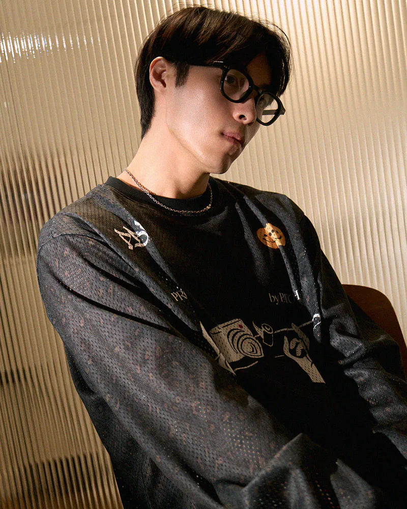 P.B.P - LEOPARD JERSEY - DARK GRAY
