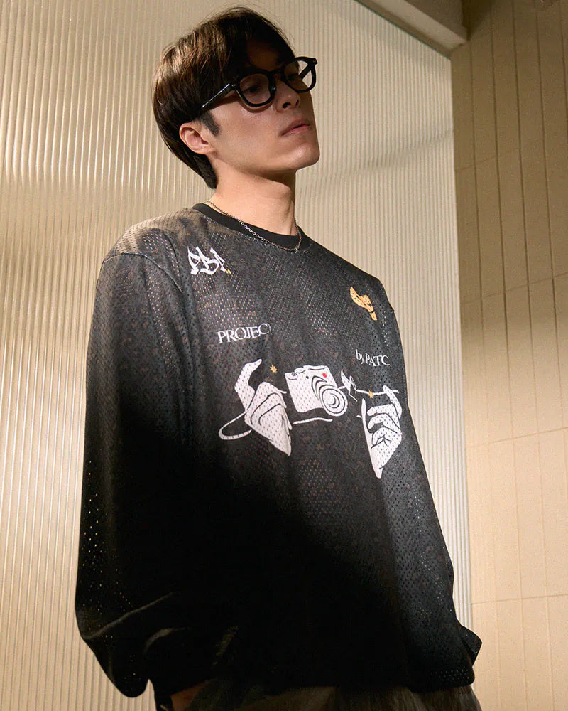 P.B.P - LEOPARD JERSEY - DARK GRAY