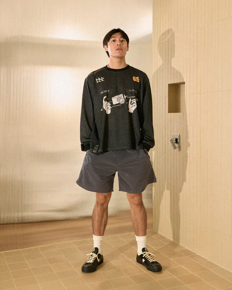 P.B.P - LEOPARD JERSEY - DARK GRAY