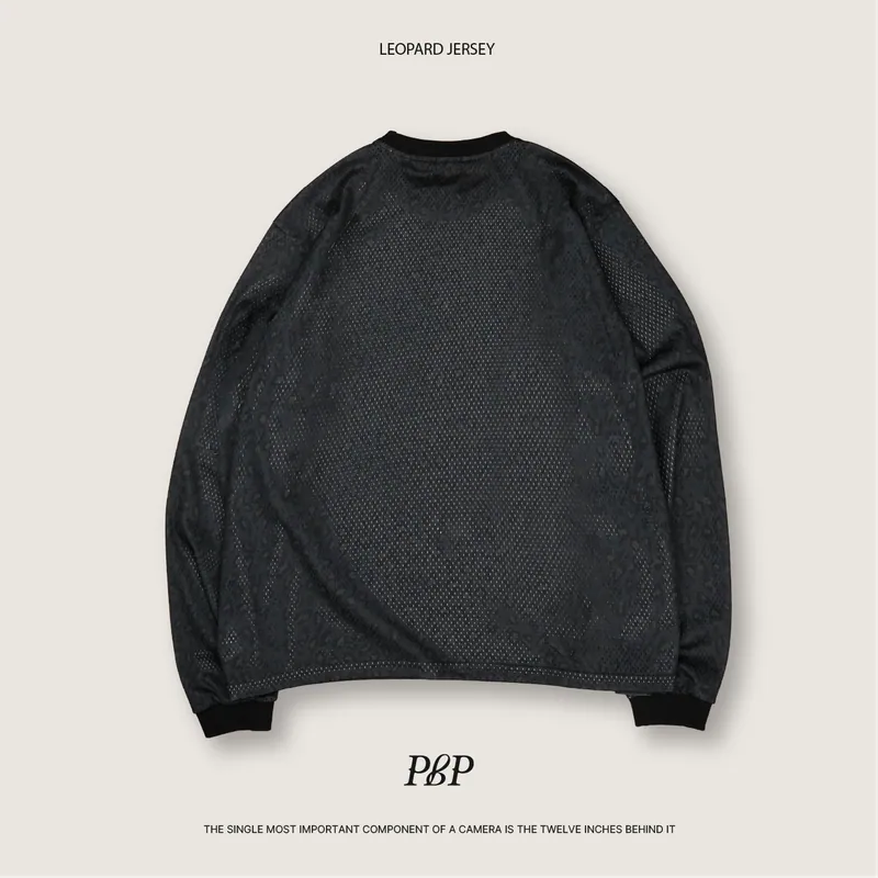 P.B.P - LEOPARD JERSEY - DARK GRAY
