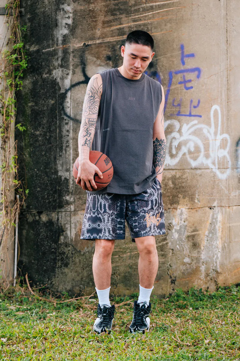 BAIVS 24AW Texture Shorts - 大蟒紋