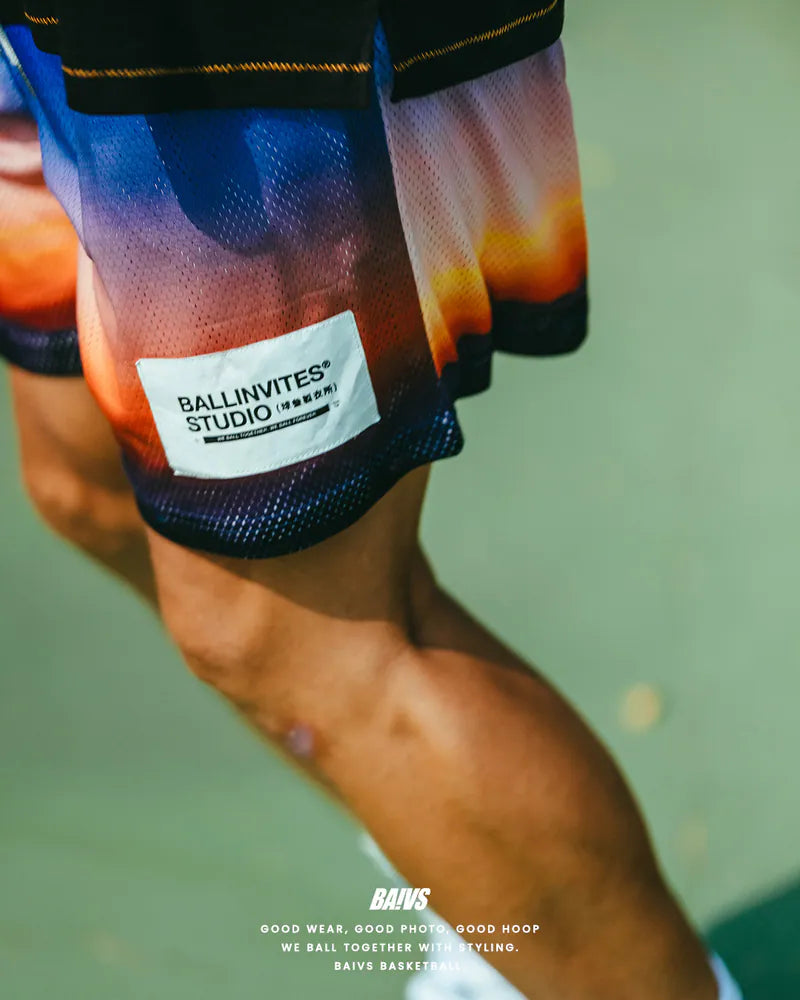 BAIVS K.H.C MESH SHORTS - SUNSET (夕陽)