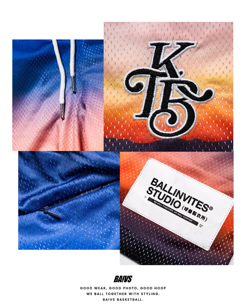 BAIVS K.H.C MESH SHORTS - SUNSET (夕陽)