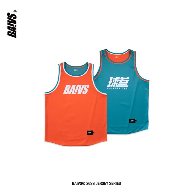 BAIVS 異材質拼接雙面球衣