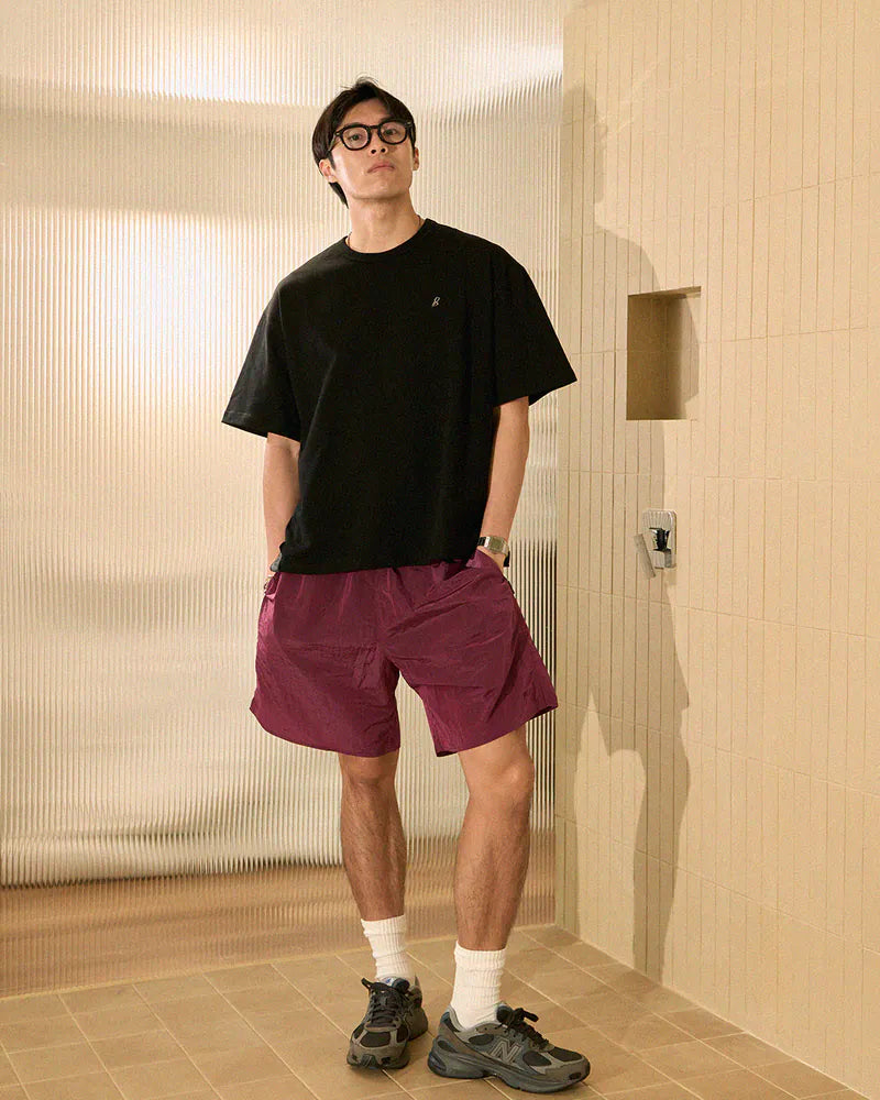 P.B.P - EMBROIDERY LOGO TEE - BLACK