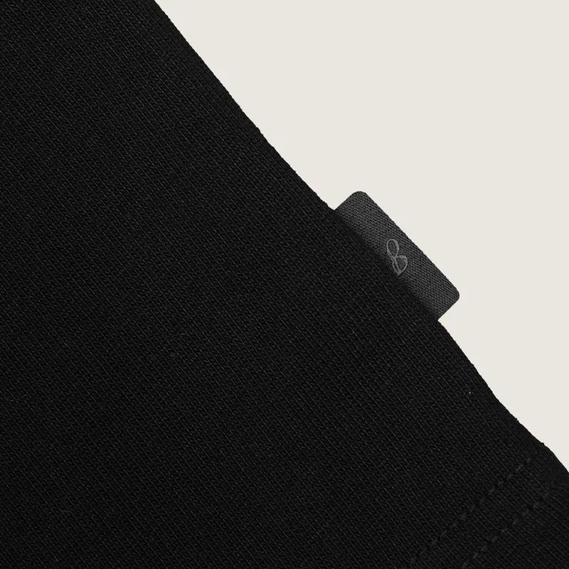 P.B.P - EMBROIDERY LOGO TEE - BLACK