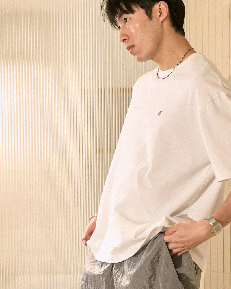 P.B.P - EMBROIDERY LOGO TEE - WHITE