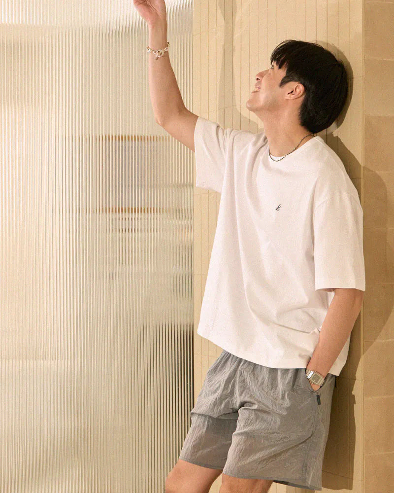 P.B.P - EMBROIDERY LOGO TEE - WHITE