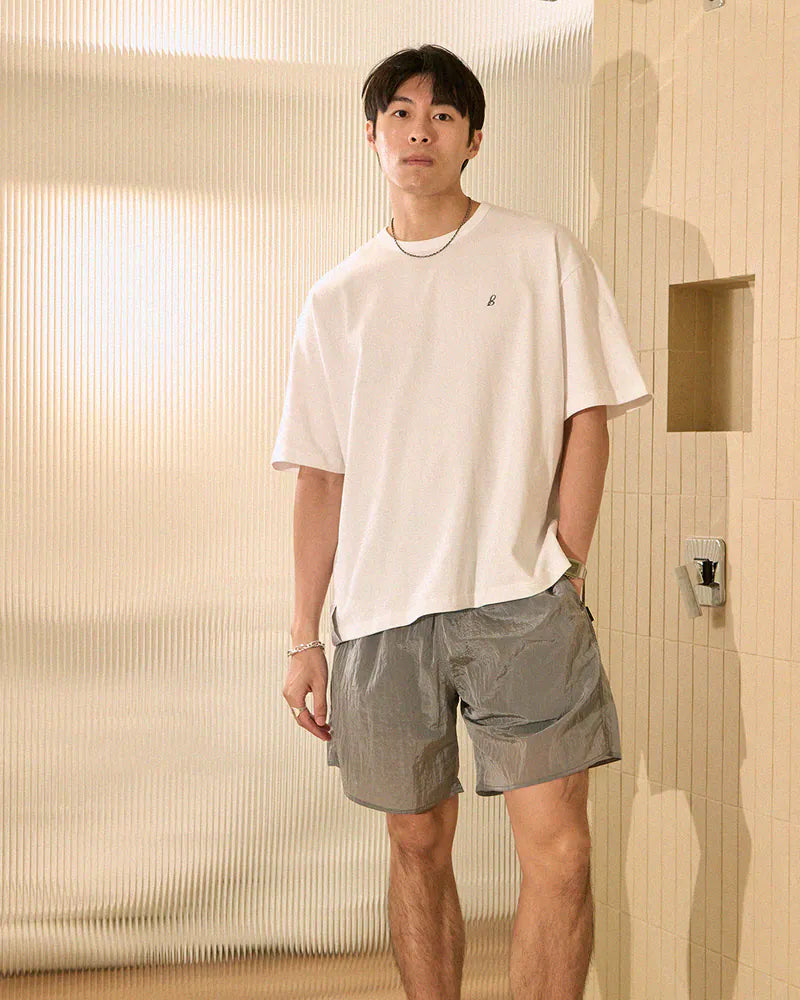 P.B.P - EMBROIDERY LOGO TEE - WHITE