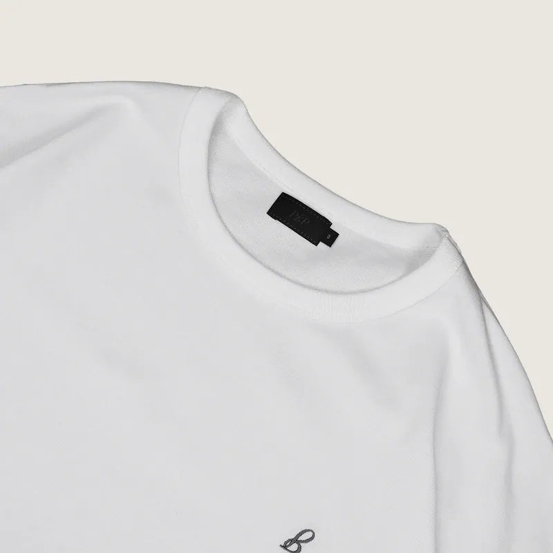 P.B.P - EMBROIDERY LOGO TEE - WHITE