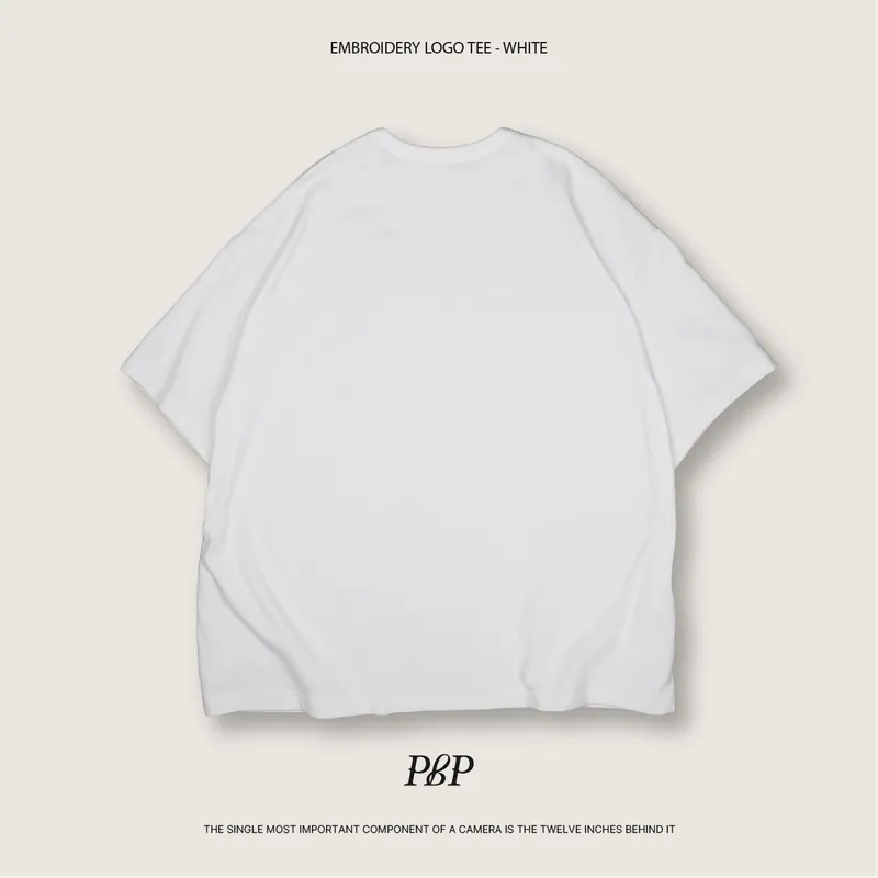 P.B.P - EMBROIDERY LOGO TEE - WHITE