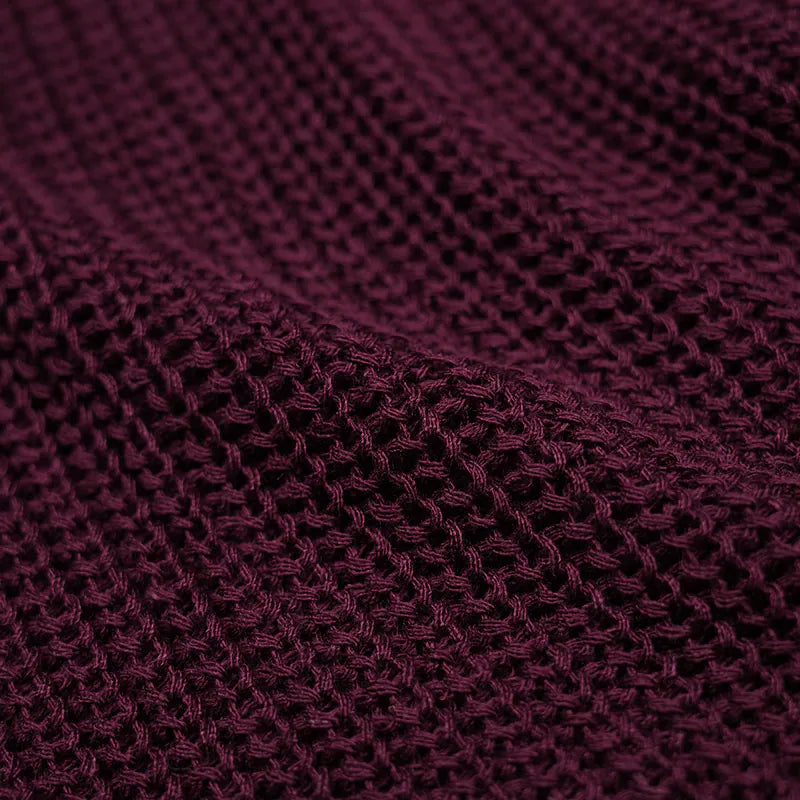 P.B.P - LYOCELL KNIT VEST - BURGUNDY