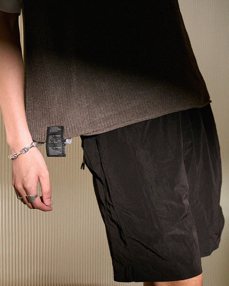 P.B.P - METALLIC DAILY SHORTS - BLACK