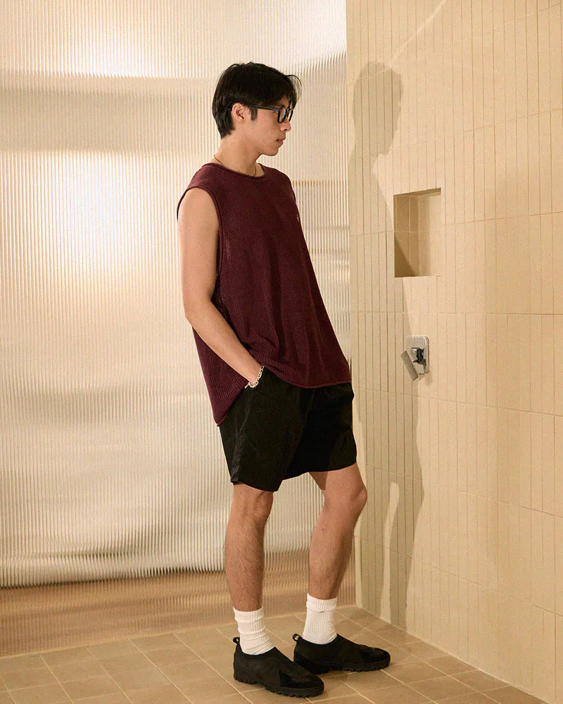 P.B.P - METALLIC DAILY SHORTS - BLACK