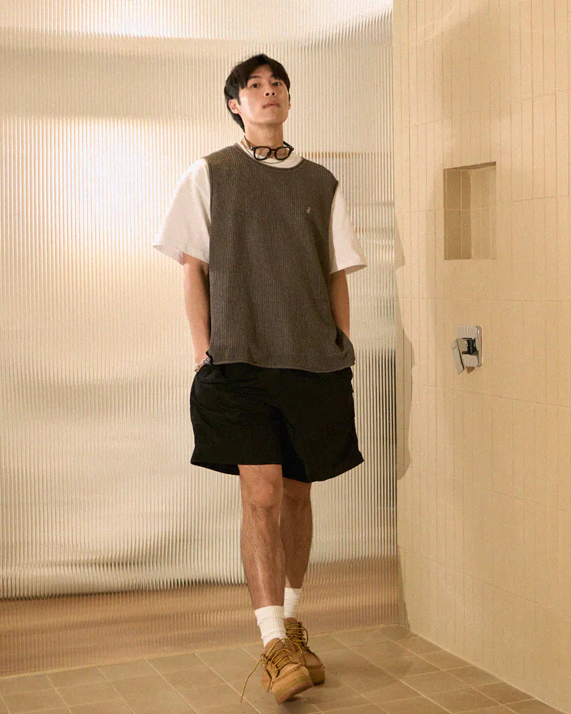 P.B.P - METALLIC DAILY SHORTS - BLACK