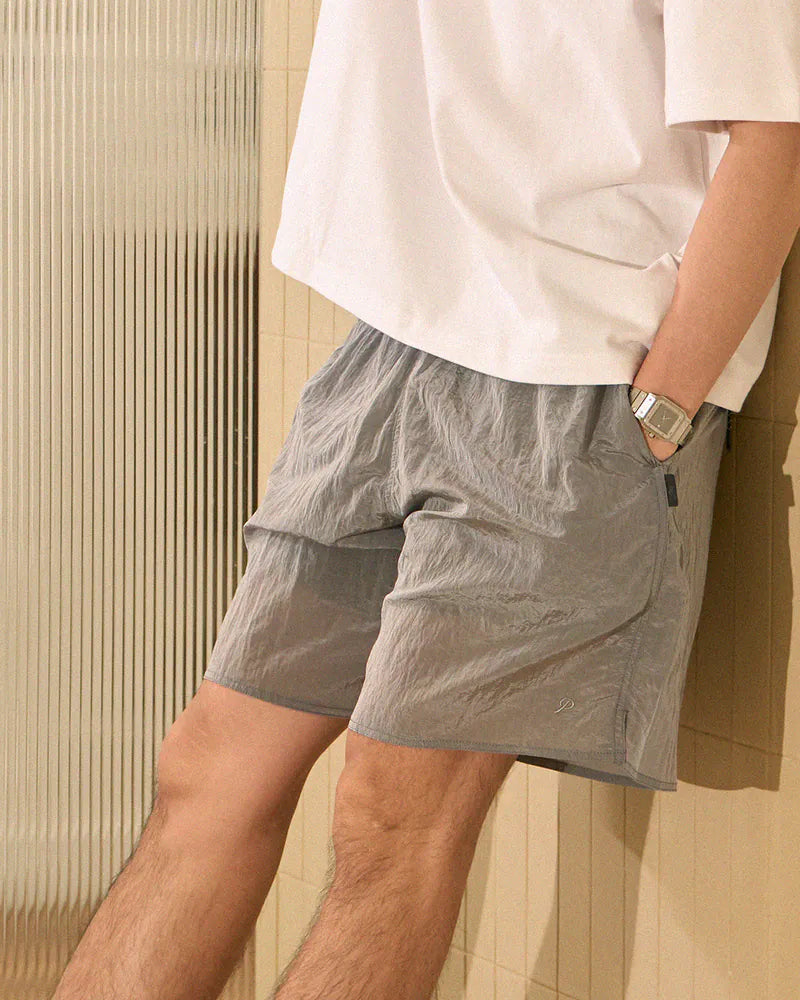 P.B.P - METALLIC DAILY SHORTS - GRAY