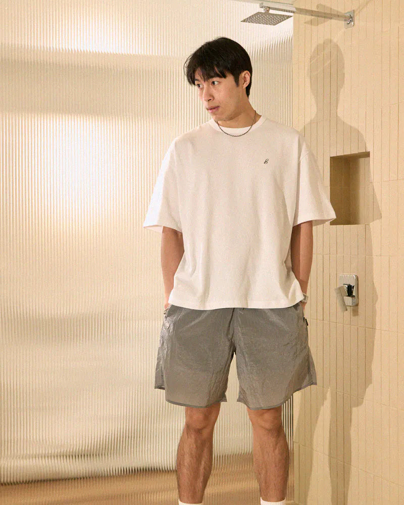P.B.P - METALLIC DAILY SHORTS - GRAY