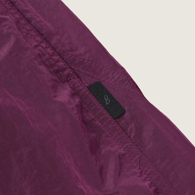 P.B.P - METALLIC DAILY SHORTS - BURGUNDY