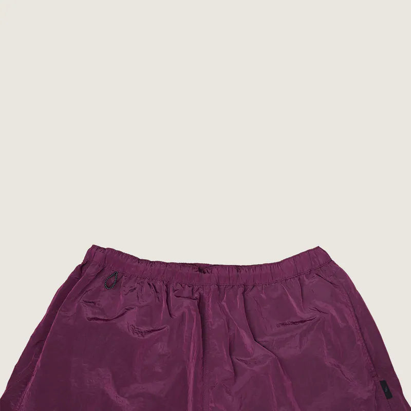 P.B.P - METALLIC DAILY SHORTS - BURGUNDY