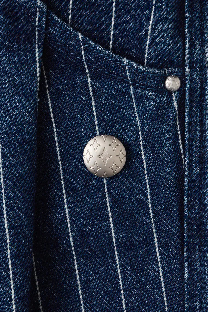 ARC STIRPED BALLOON DENIM
